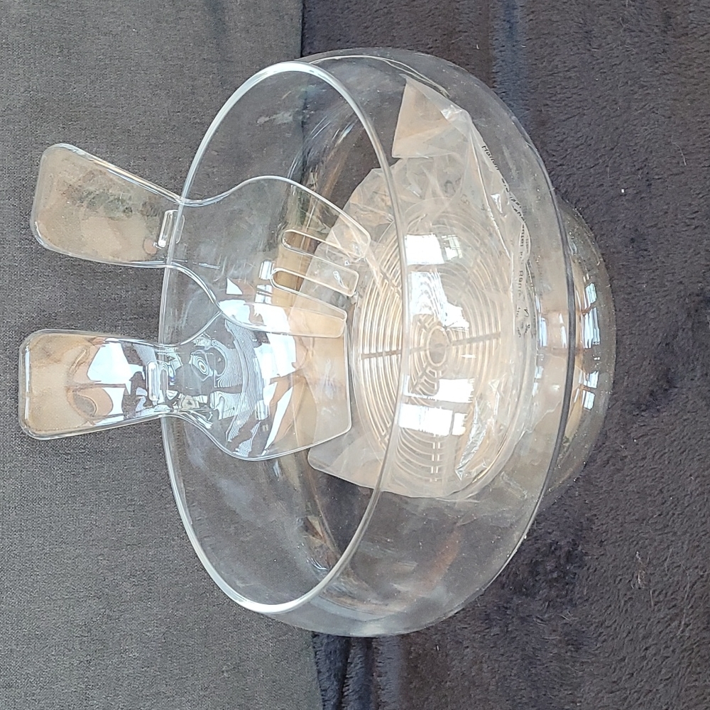 Prodyne On Ice Salad Bowl and Servers, 6.2 quart, Clear NWOB